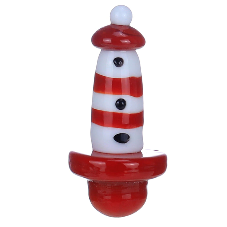 Lighthouse Dab Cap With Colored Bottom