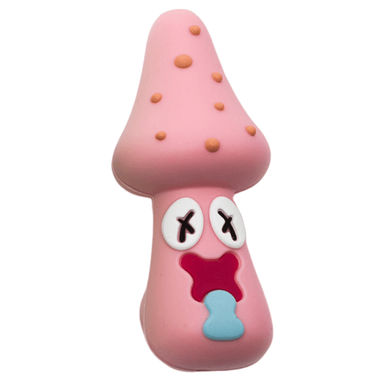 Trippy Mushroom Silicone Hand Pipe