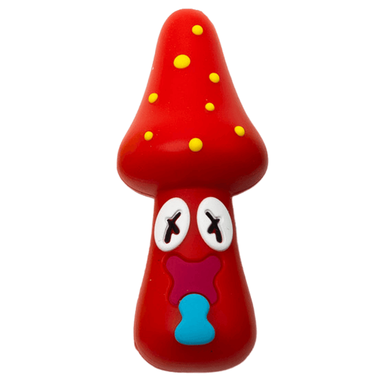 Trippy Mushroom Silicone Hand Pipe