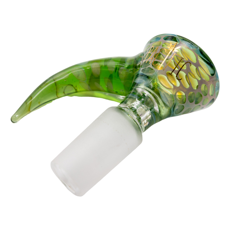 Dragon Skin With Horn Handle Water Pipe Bowl