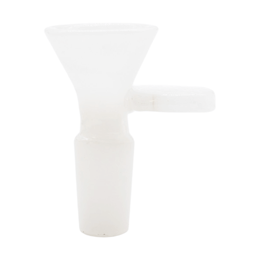 Milk Glass Disk Handle Funnel Bowl