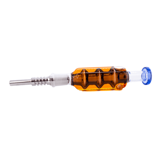 Glycerine Filled Dab Straw With Ribbed Design