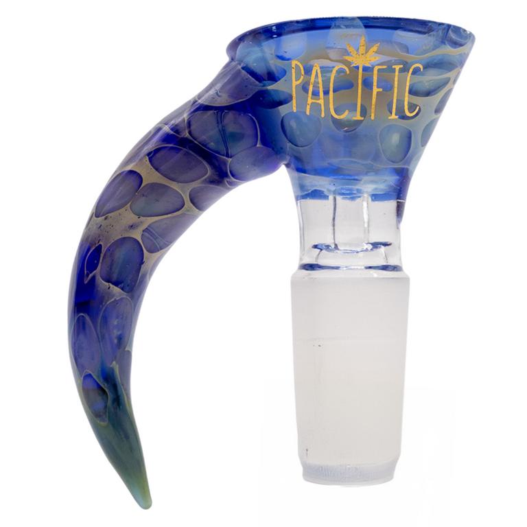 Dragon Skin With Horn Handle Water Pipe Bowl