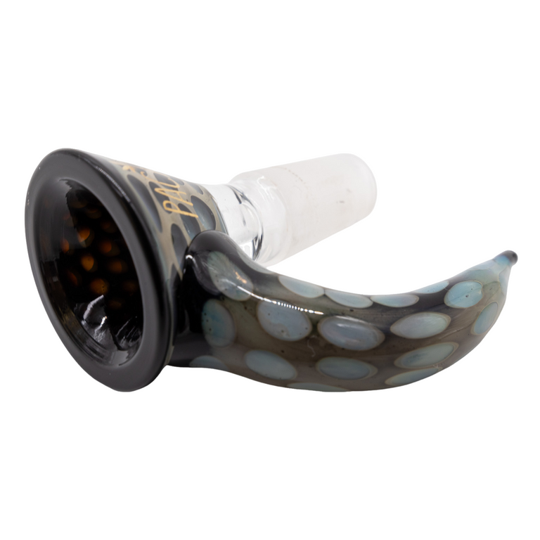 Dragon Skin With Horn Handle Water Pipe Bowl