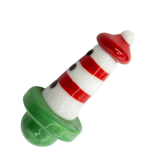 Lighthouse Dab Cap With Colored Bottom