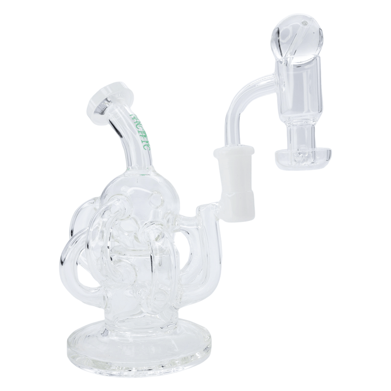 Dual Chamber Cyclone Mini Dab Rig Set