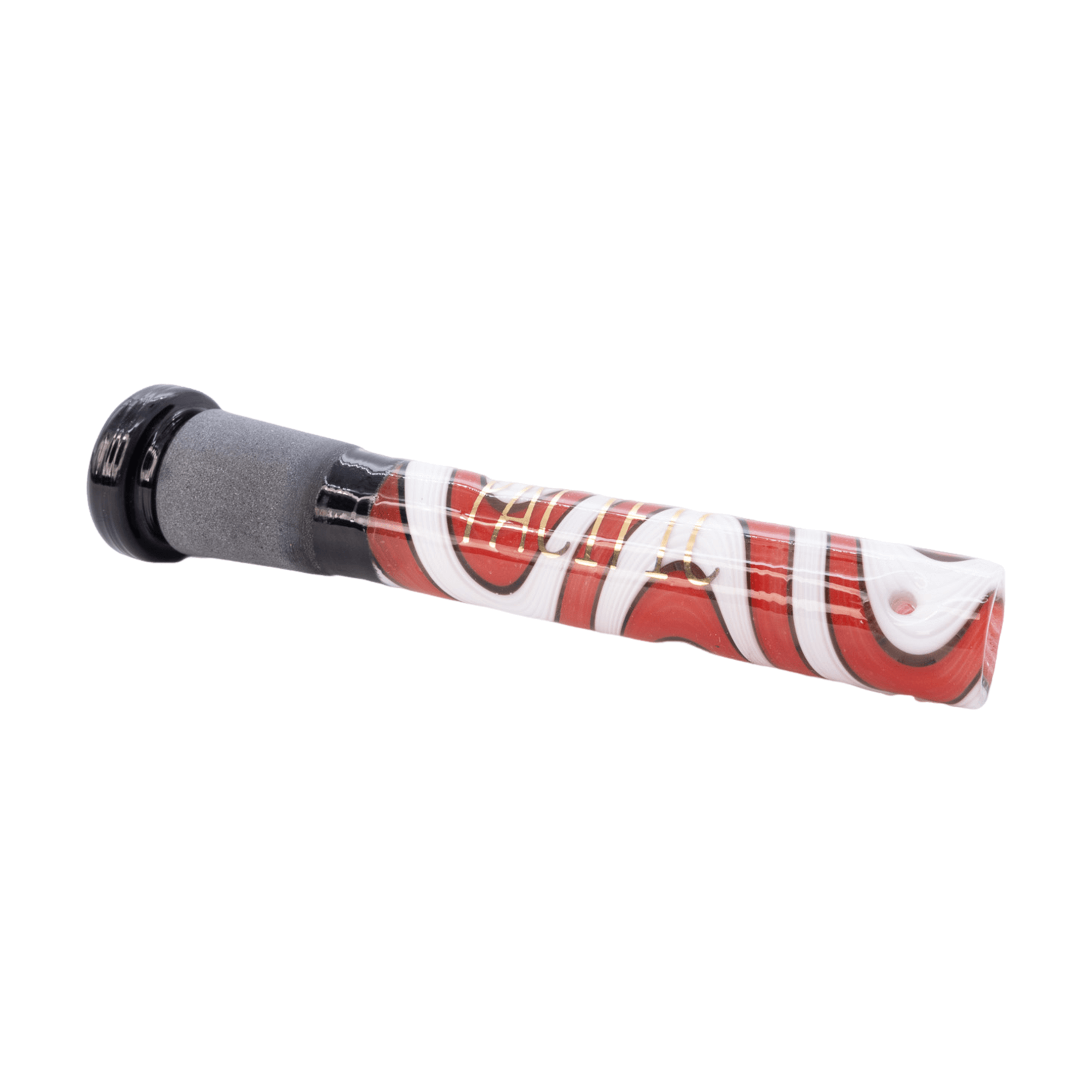 Red & White Twist Water Pipe Downstem