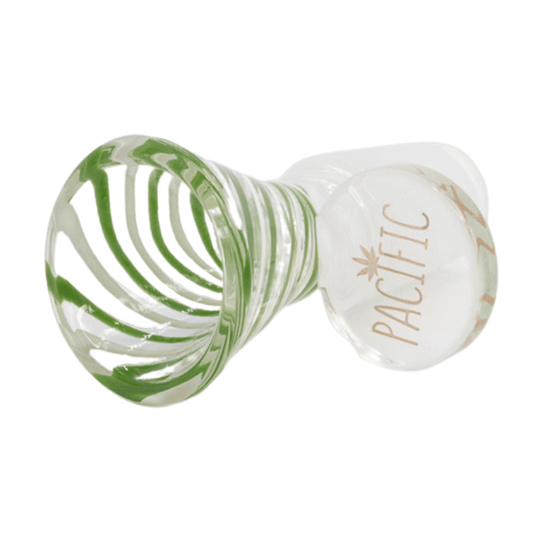 Striped Bowl Piece With Flat Handle