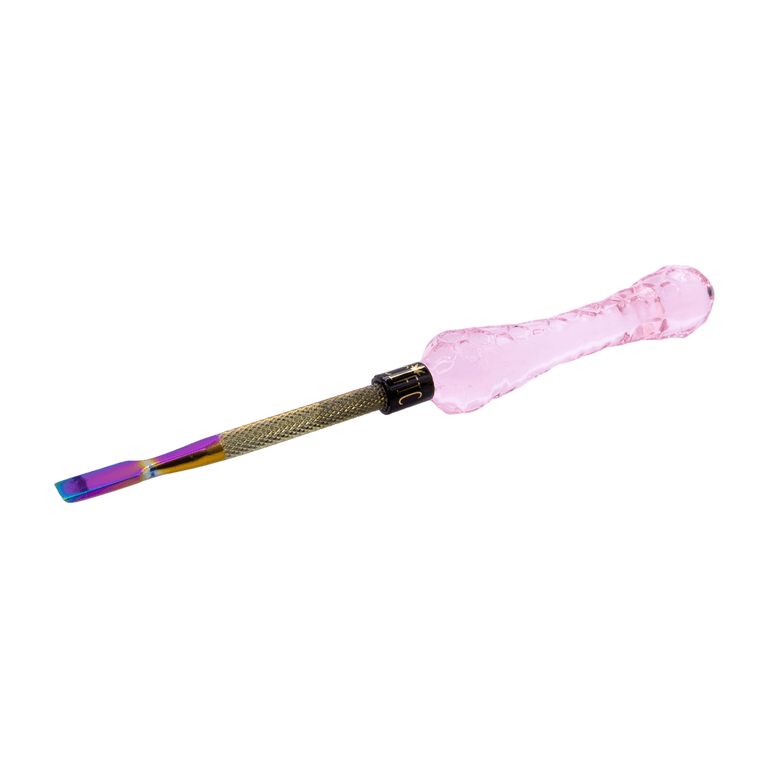 Anodized Dab Tool With Textured Glass Handle