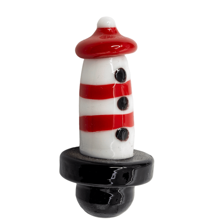 Lighthouse Dab Cap With Colored Bottom