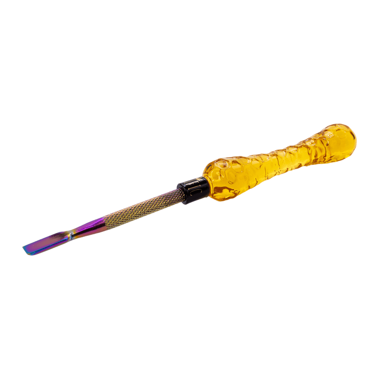 Anodized Dab Tool With Textured Glass Handle