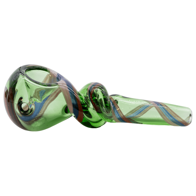 Twisted Hand Pipe With Color Accents