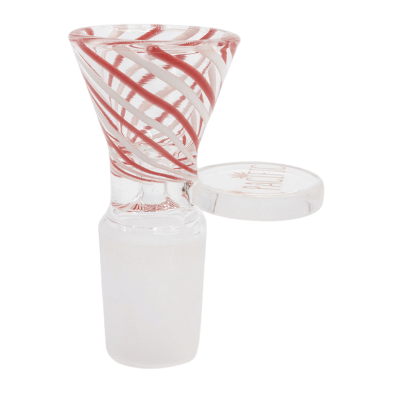 Striped Bowl Piece With Flat Handle