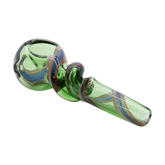 Twisted Hand Pipe With Color Accents