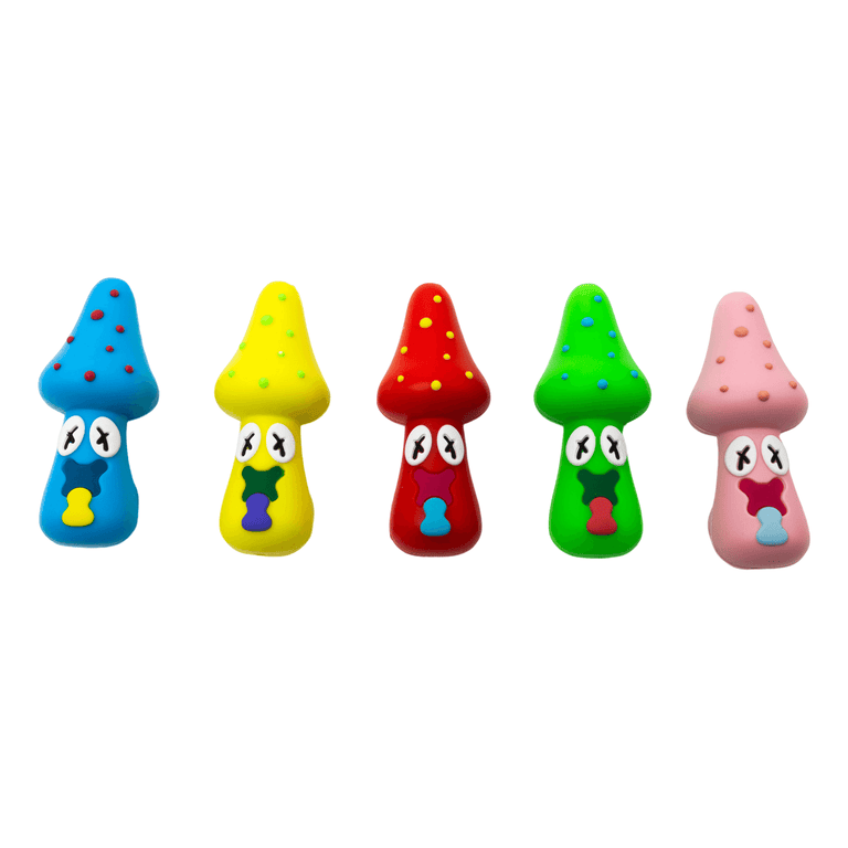 Trippy Mushroom Silicone Hand Pipe